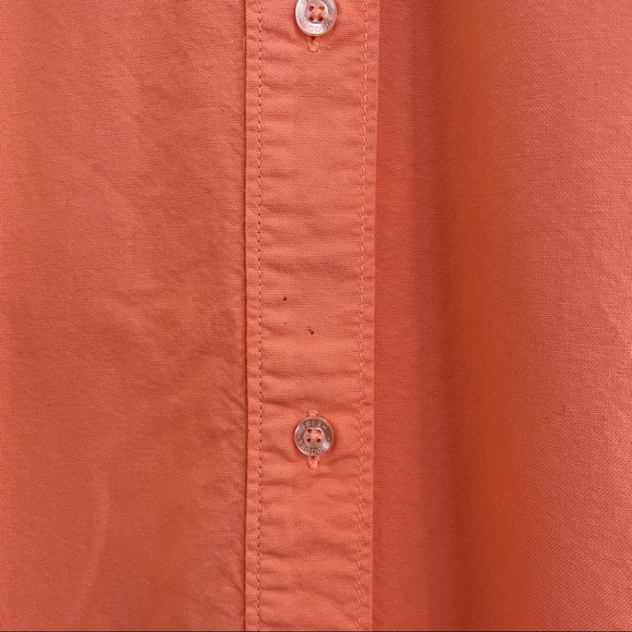 Fresh Produce 100% Cotton Peach Button Down Shirt Dress - Picture 5 of 10